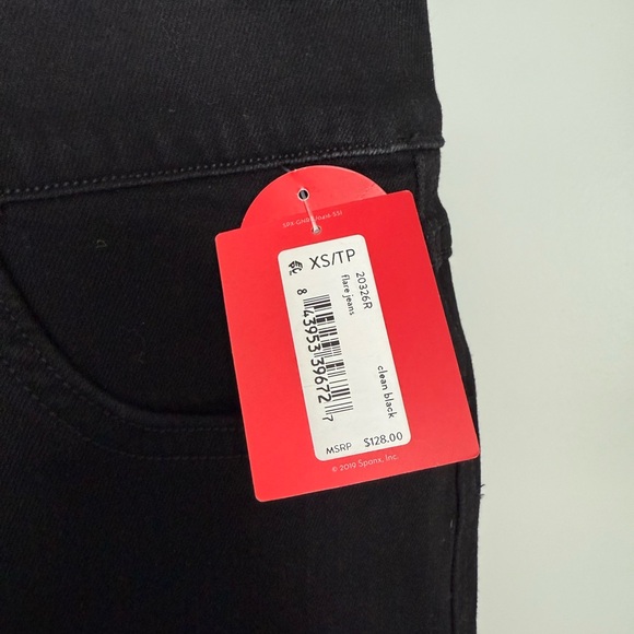SPANX Black Denim Flares! NWT! - Picture 2 of 4